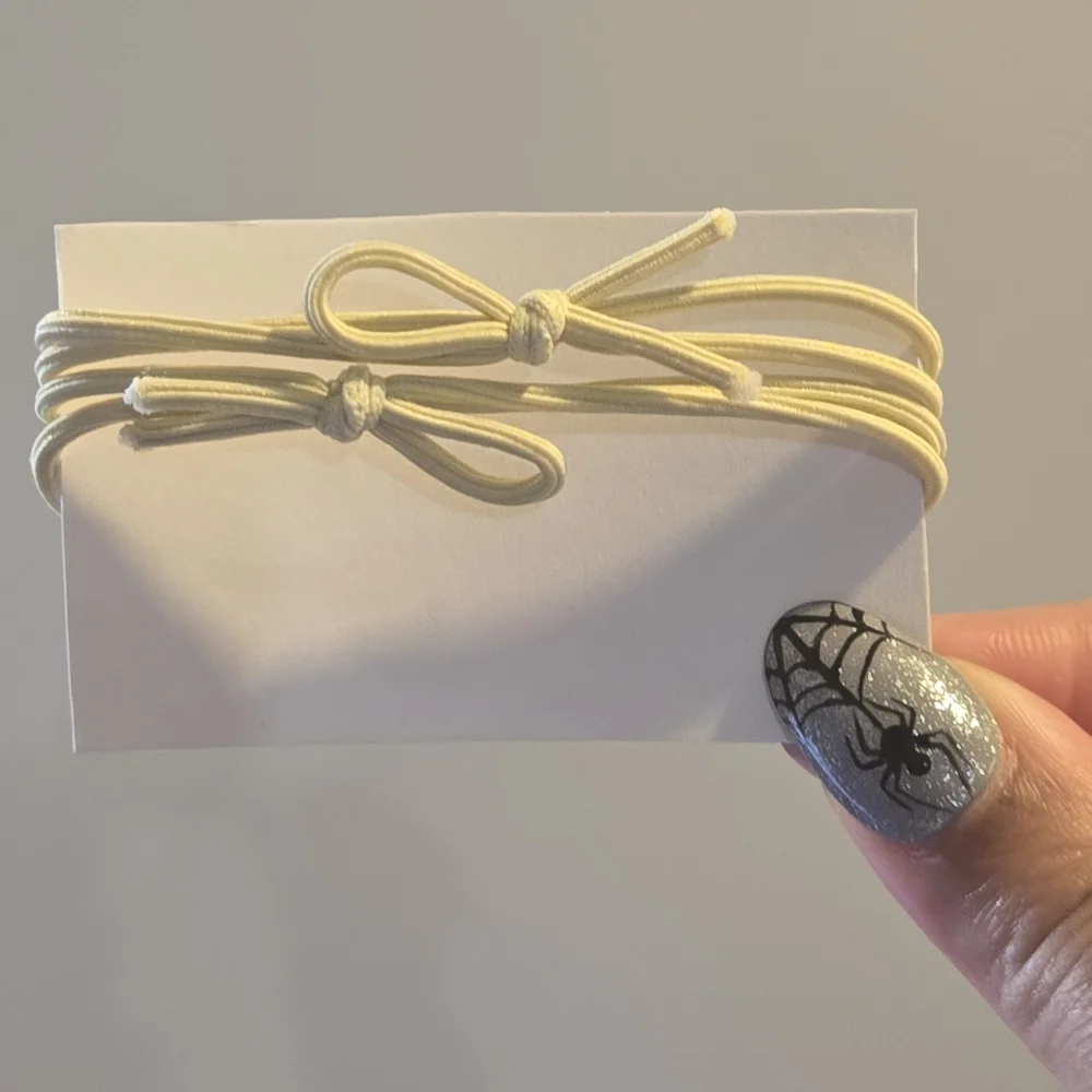 Cute Bunny Labubu Charm Hair Ties Set